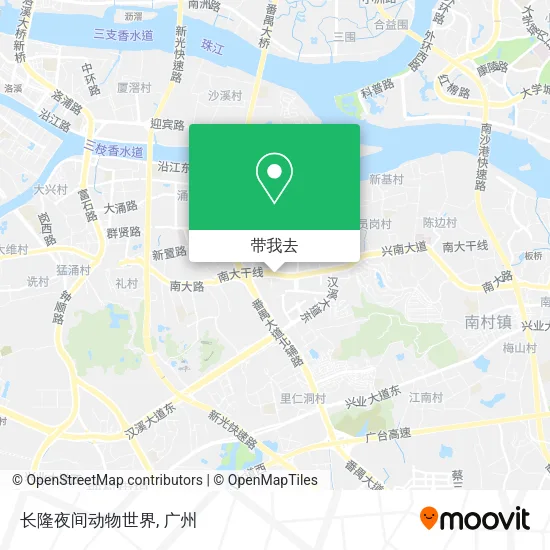长隆夜间动物世界地图