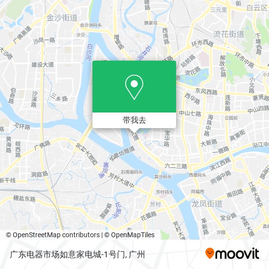广东电器市场如意家电城-1号门地图