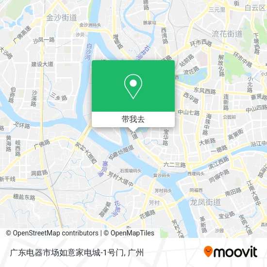 广东电器市场如意家电城-1号门地图