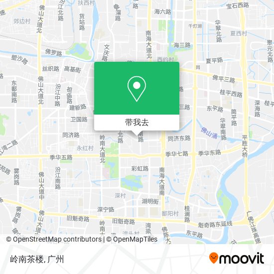 岭南茶楼地图