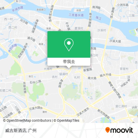 威吉斯酒店地图