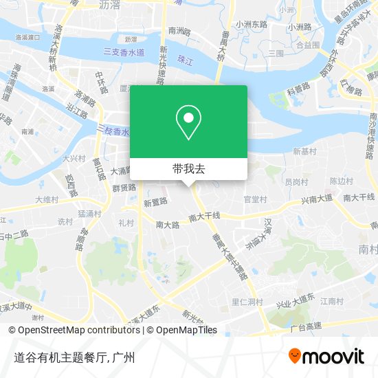 道谷有机主题餐厅地图