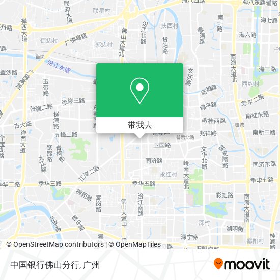 中国银行佛山分行地图