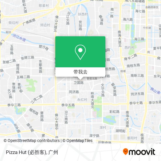 Pizza Hut (必胜客)地图
