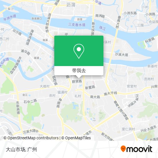 大山市场地图