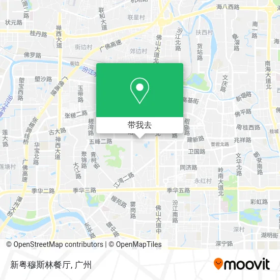 新粤穆斯林餐厅地图