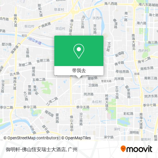 御明軒-佛山恆安瑞士大酒店地图