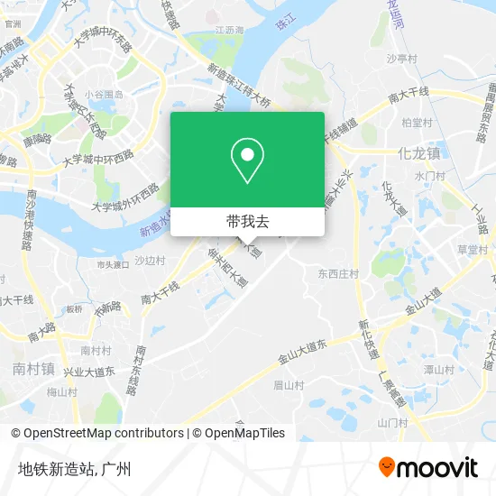 地铁新造站地图