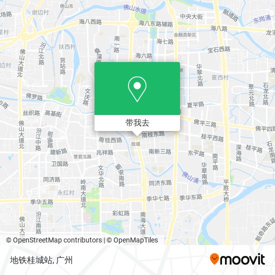 地铁桂城站地图