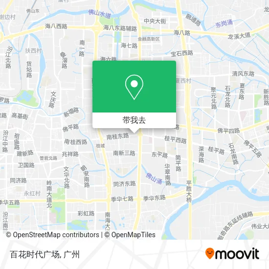 百花时代广场地图