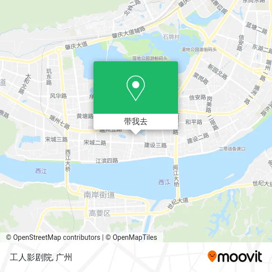 工人影剧院地图