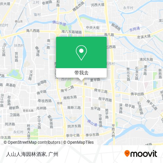 人山人海园林酒家地图