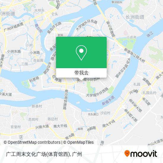广工周末文化广场(体育馆西)地图