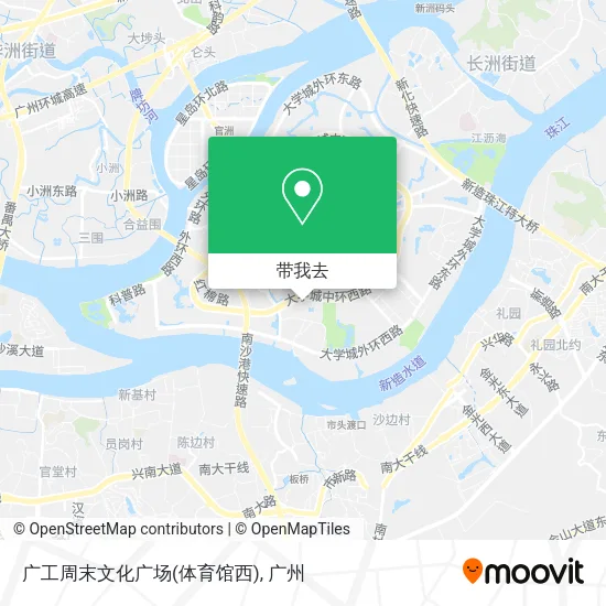 广工周末文化广场(体育馆西)地图