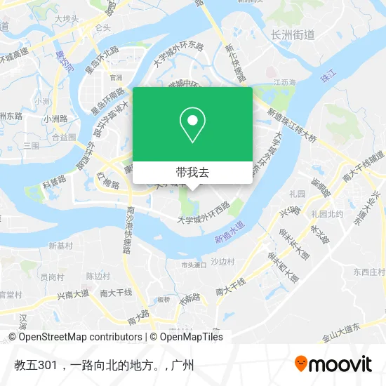 教五301，一路向北的地方。地图