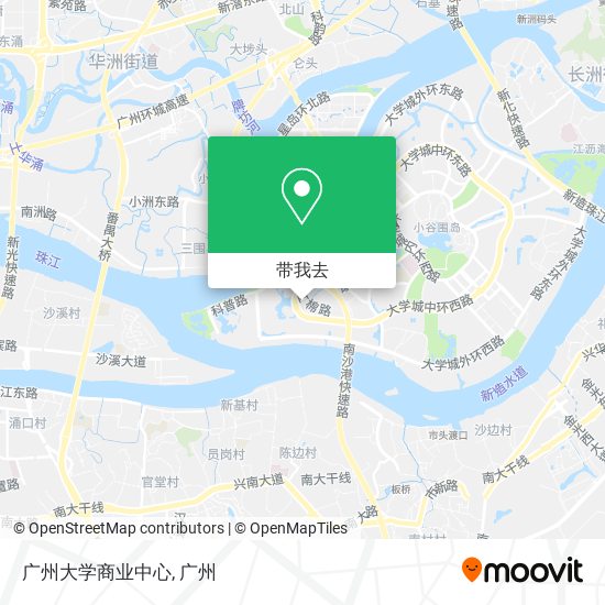 广州大学商业中心地图