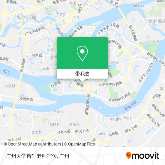 广州大学榕轩老师宿舍地图