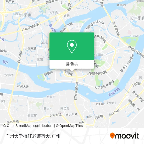 广州大学榕轩老师宿舍地图