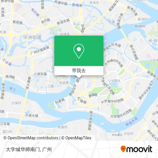 大学城华师南门地图