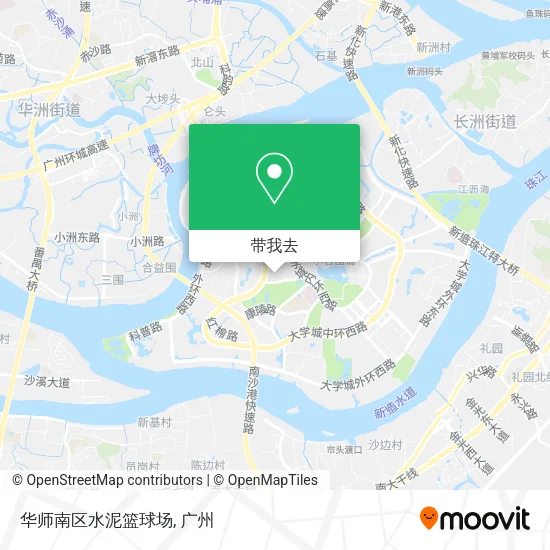 华师南区水泥篮球场地图
