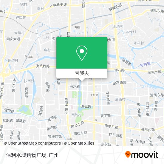 保利水城购物广场地图