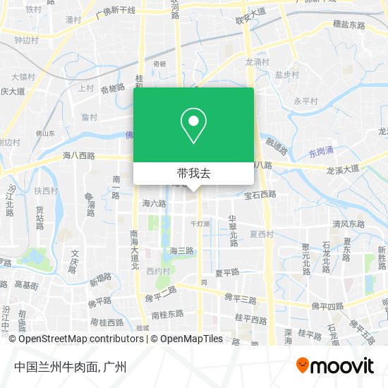 中国兰州牛肉面地图