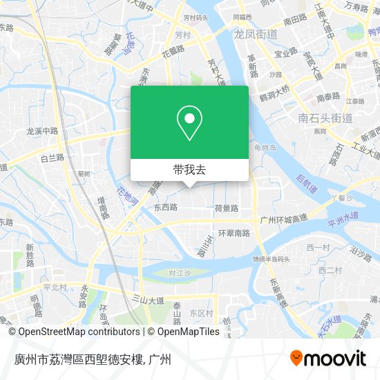 廣州市荔灣區西塱德安樓地图