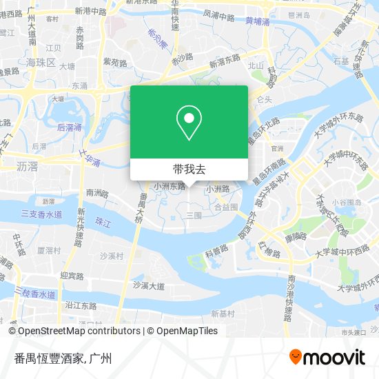 番禺恆豐酒家地图