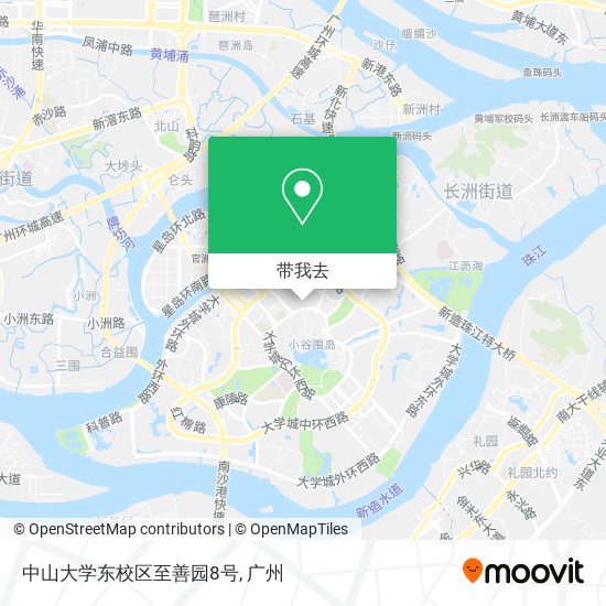 中山大学东校区至善园8号地图