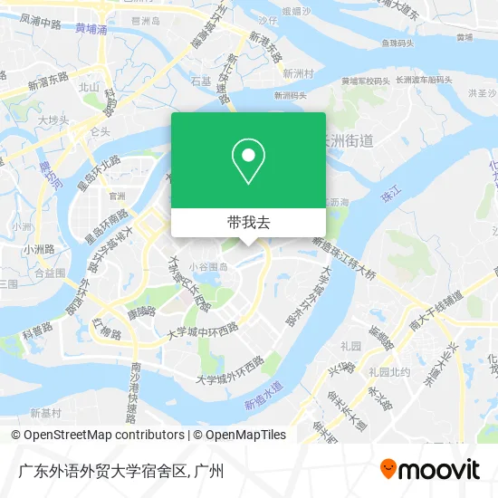 广东外语外贸大学宿舍区地图