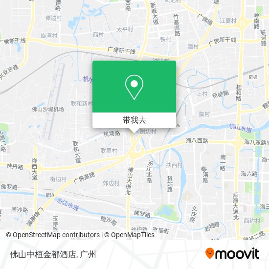 佛山中桓金都酒店地图
