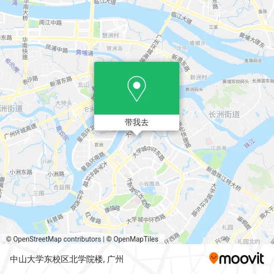 中山大学东校区北学院楼地图
