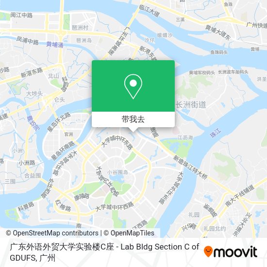 广东外语外贸大学实验楼C座 - Lab Bldg Section C of GDUFS地图