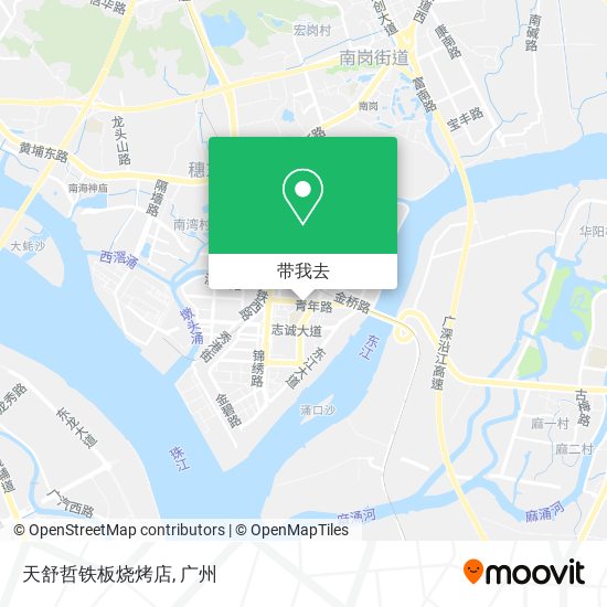 天舒哲铁板烧烤店地图