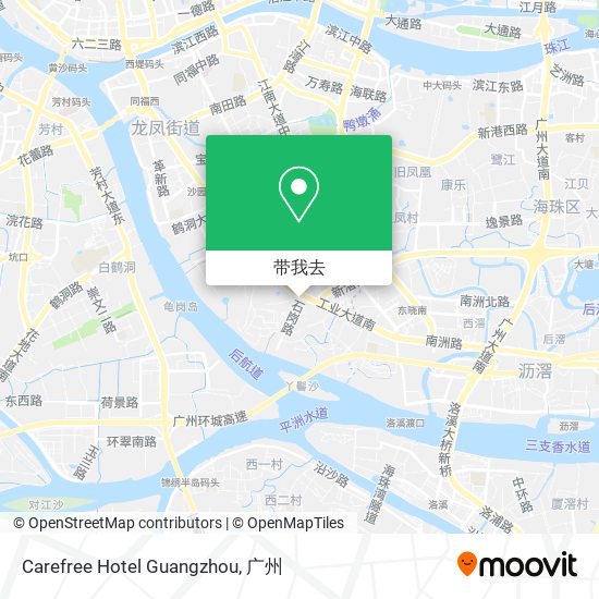 Carefree Hotel Guangzhou地图