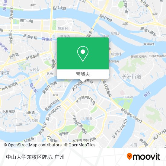 中山大学东校区牌坊地图