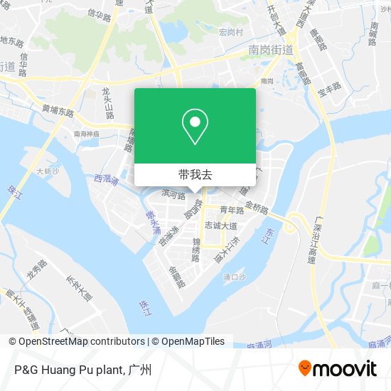 P&G Huang Pu plant地图