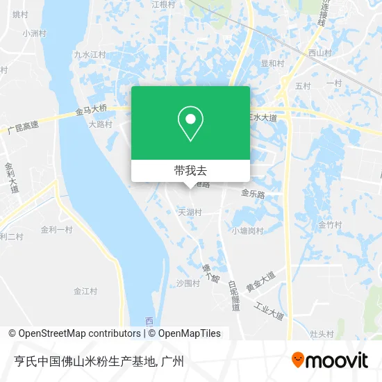亨氏中国佛山米粉生产基地地图