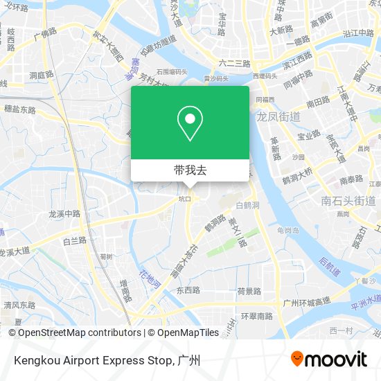 Kengkou Airport Express Stop地图