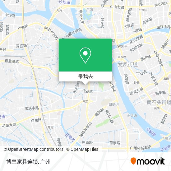 博皇家具连锁地图