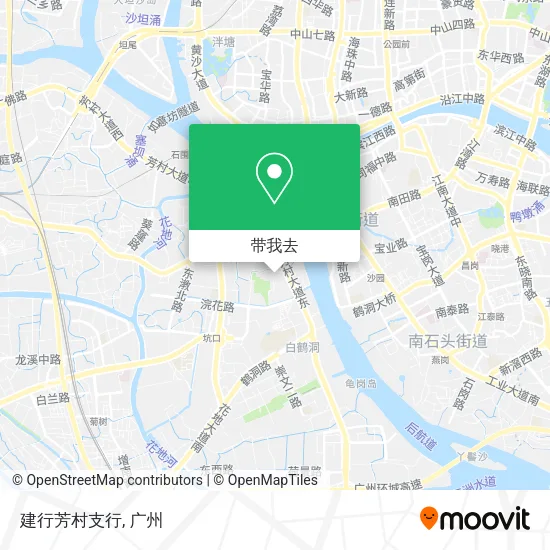 建行芳村支行地图