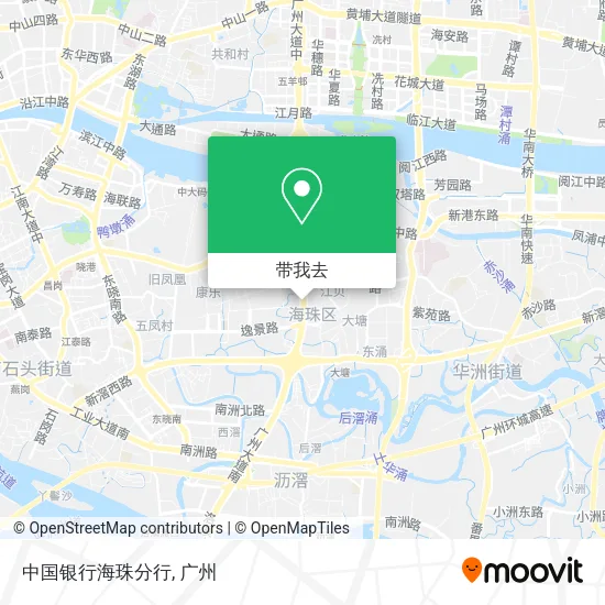 中国银行海珠分行地图
