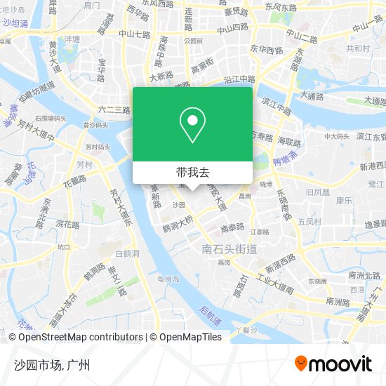 沙园市场地图