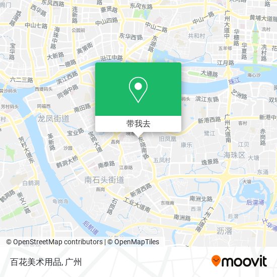 百花美术用品地图