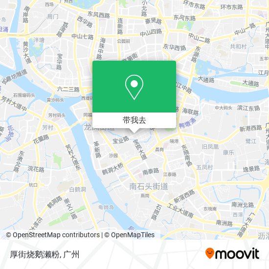 厚街烧鹅濑粉地图