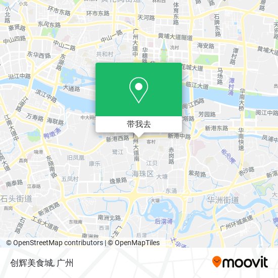 创辉美食城地图