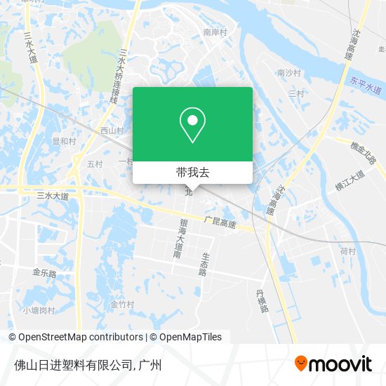 佛山日进塑料有限公司地图