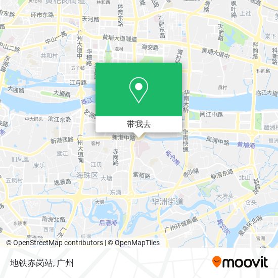 地铁赤岗站地图