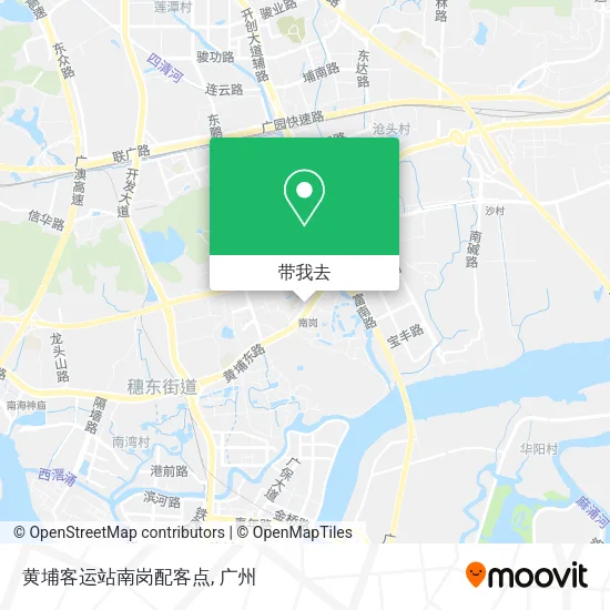 黄埔客运站南岗配客点地图