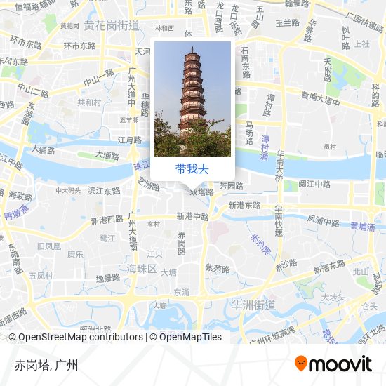 赤岗塔地图